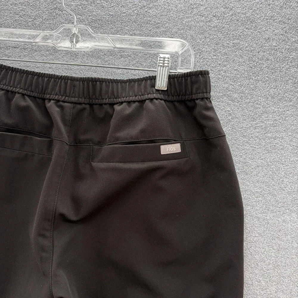 FIGS Scrub Pants Mens Small Black Tansen Jogger Elastic Waist Pull On Medical